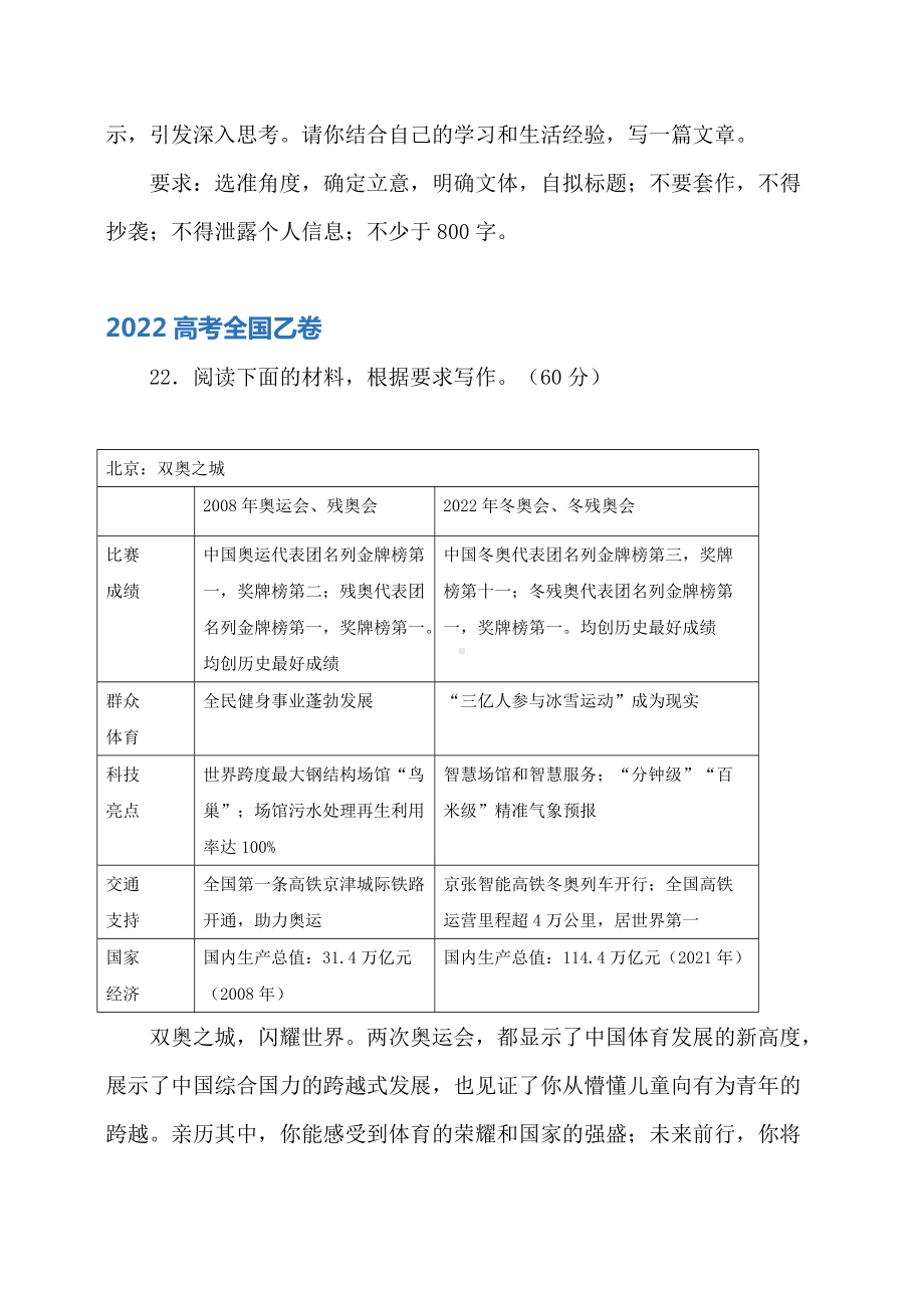 2022年高考语文作文题汇总 全集合集.docx_第2页