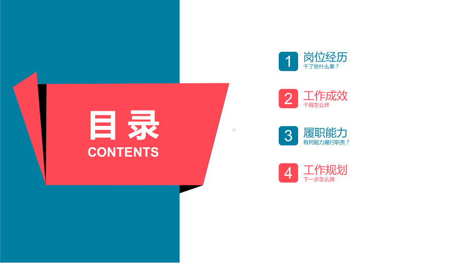 2022竞聘PPT双色精致风个人简历模板求职面试竞岗内部岗位竞聘汇报模板.pptx_第2页