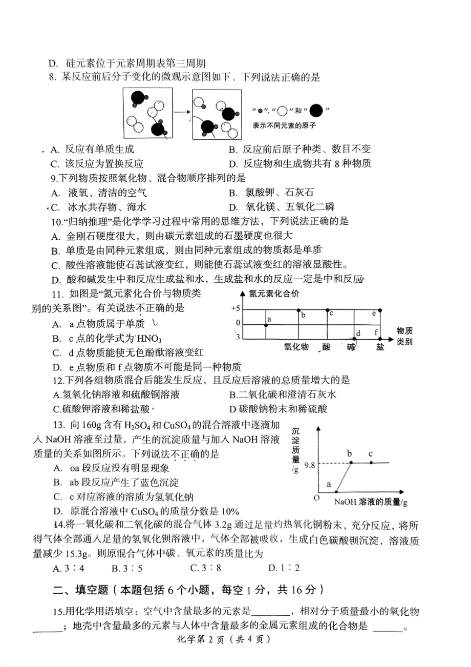 2022年河南省洛阳市中招模拟考试（三）.pdf_第2页