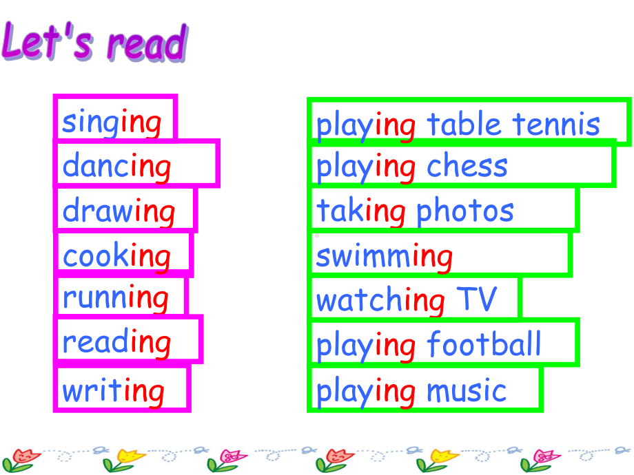 Module 1 Unit 1 What's your hobby ppt课件（内嵌视频）-教科版（广州）五年级上册英语.pptx_第3页