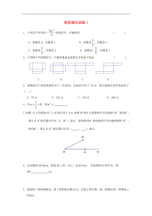 初中7年级上册-人教版数学培优强化训练1 新人教版.doc