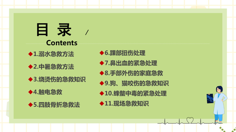 2022家庭急救常识PPT插画风家庭急救常识宣传专题PPT课件.pptx_第2页