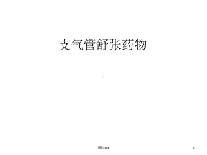 支气管舒张药物的使用课件.ppt