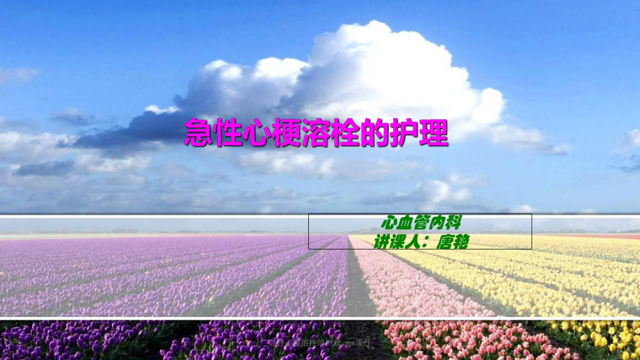 急性心梗溶栓的护理-ppt课件.ppt_第1页