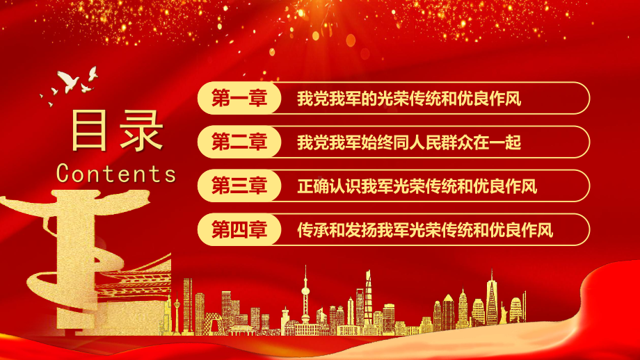 传家法宝不能丢光荣传统代代传PPT八一建军节军队部队培训教育PPT课件（带内容）.pptx_第2页
