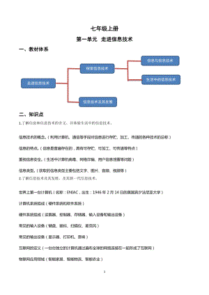 新川教版（2019）信息技术中考复习知识点+练习（初中共6册）学生版+解析版.docx