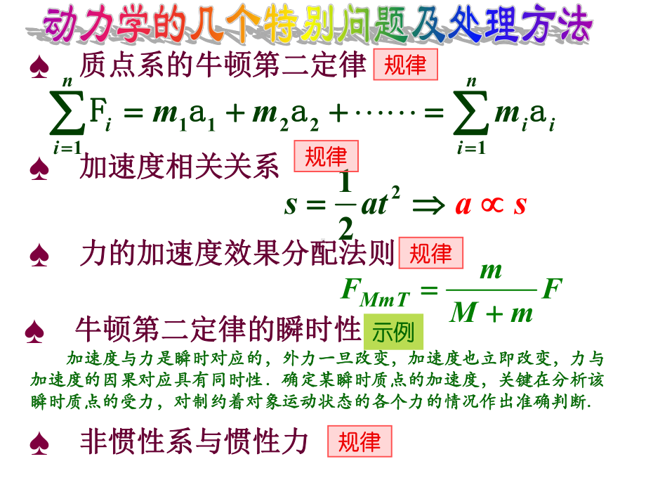 高考物理复习专题：动力学特别问题与方法.ppt_第2页