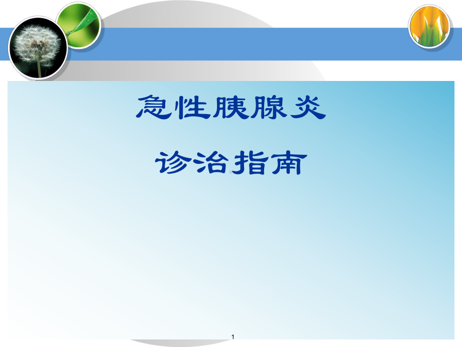 急性胰腺炎诊治PPT课件.ppt_第1页