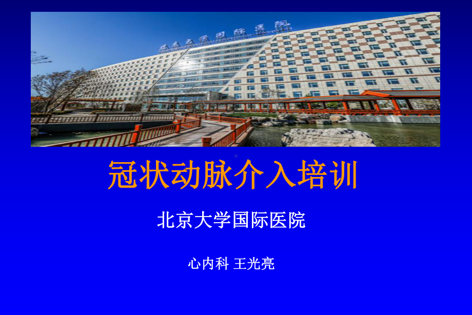 北京大学国际医院心内科王光亮-冠脉介入培训讲课第18章-支架的选择以及植入技术课件.ppt_第1页