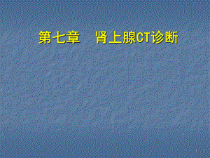 CT诊断学肾上腺CTppt课件.ppt