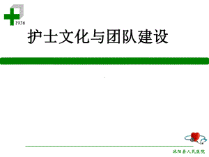 护理文化与团队建设1课件.ppt