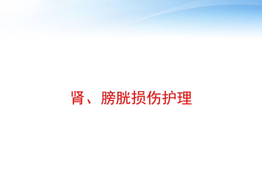 肾、膀胱损伤护理-ppt课件.ppt_第1页