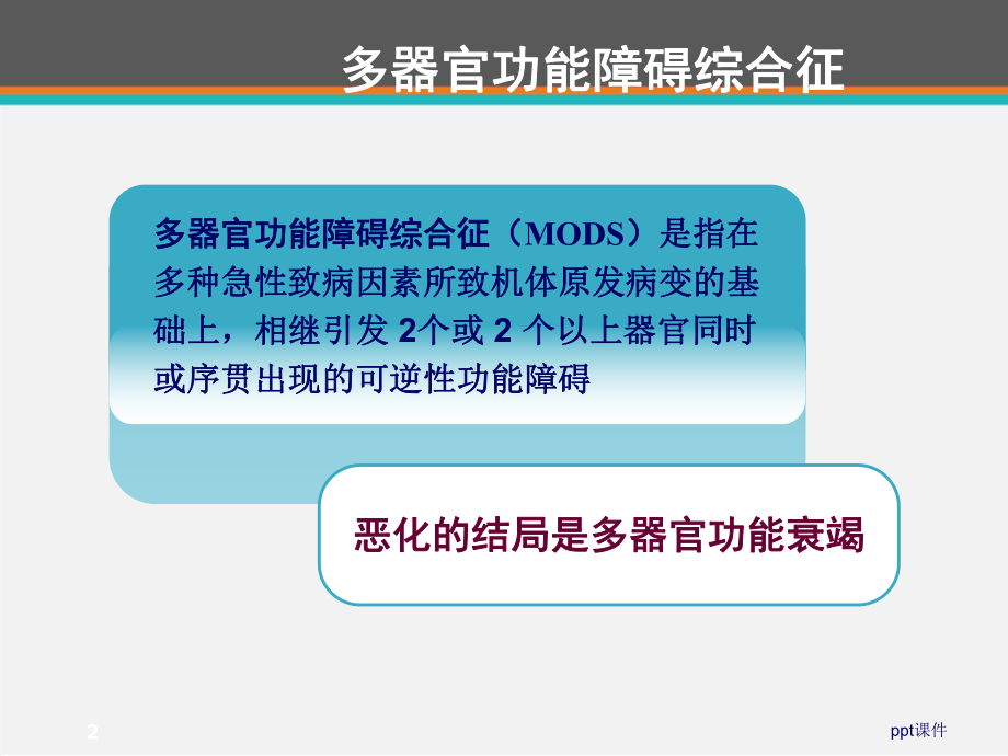 《急诊医学》多器官功能障碍综合征-ppt课件.ppt_第2页