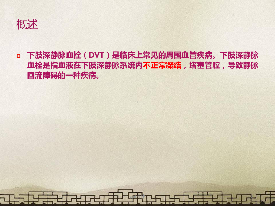 下肢静脉血栓的护理-ppt课件.ppt_第2页