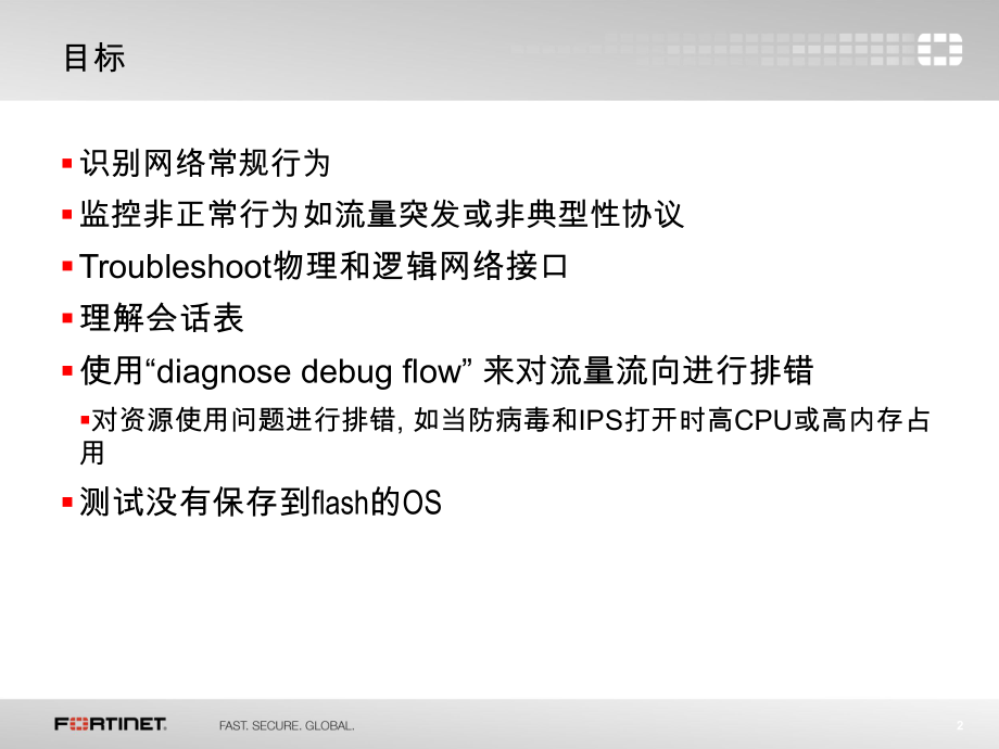 飞塔防火墙-诊断31页PPT文档课件.ppt_第2页