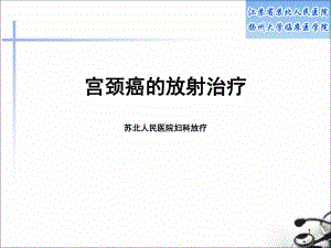 宫颈癌放疗PPT课件.ppt