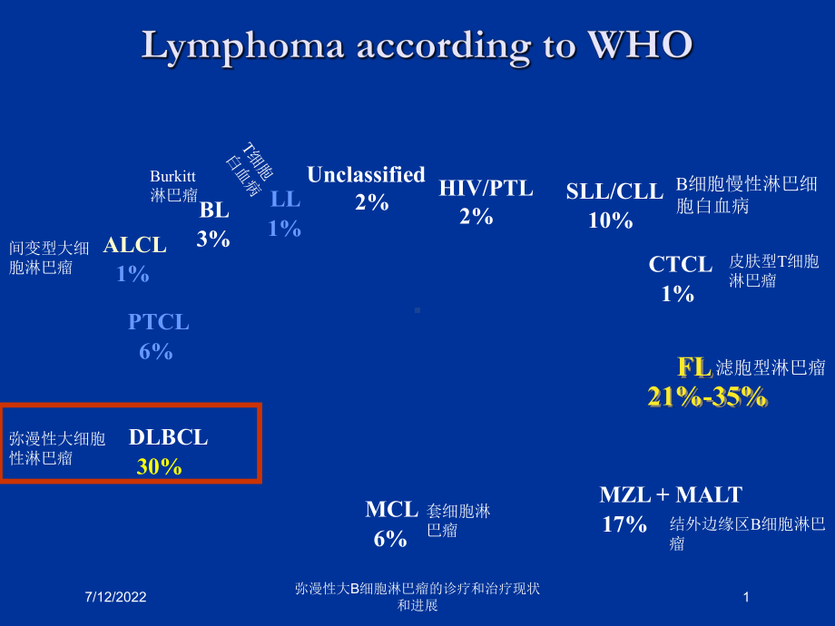 弥漫性大B细胞淋巴瘤的诊疗和治疗现状和进展课件.ppt_第1页