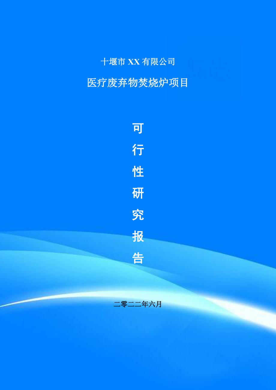 医疗废弃物焚烧炉项目申请报告可行性研究报告.doc_第1页