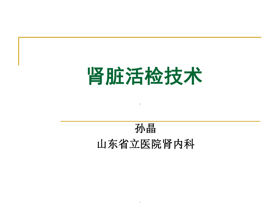 肾脏活检技术PPT课件.ppt_第1页