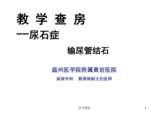 教学查房输尿管结石(内容详细)课件.ppt