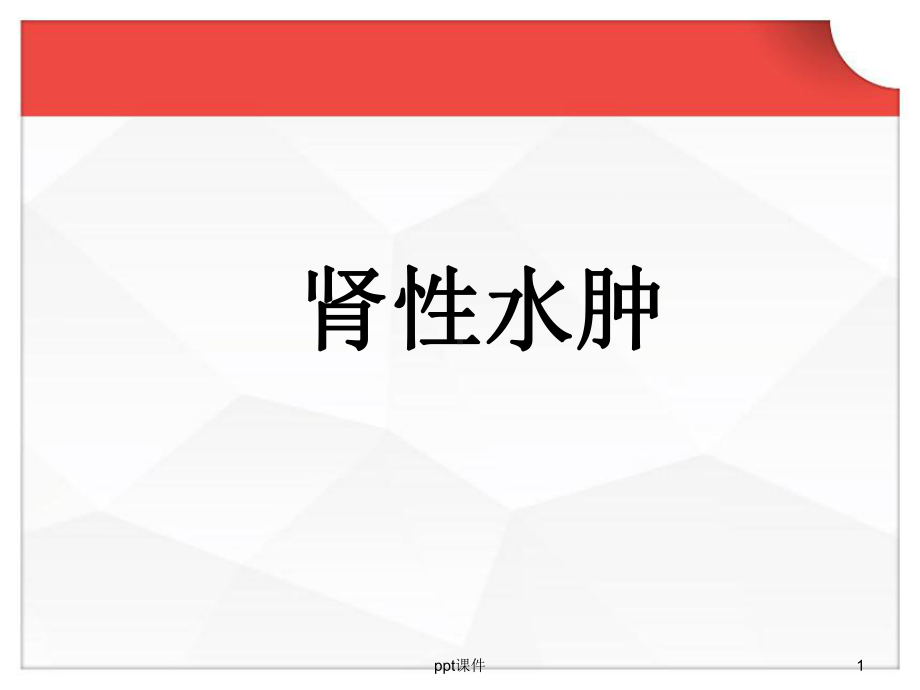 肾性水肿-ppt课件.ppt_第1页