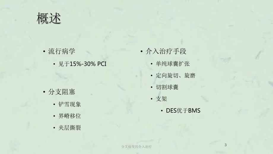 分叉病变的介入治疗课件.ppt_第3页