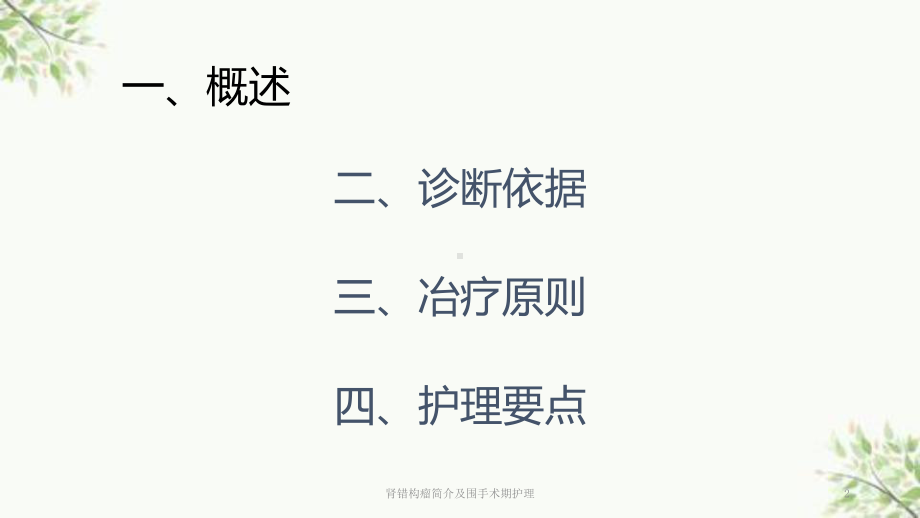 肾错构瘤简介及围手术期护理课件(同名137).ppt_第2页