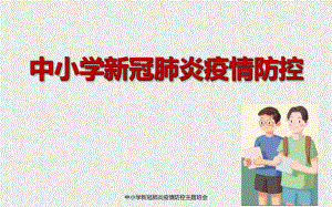 中小学新冠肺炎疫情防控主题班会ppt课件.ppt