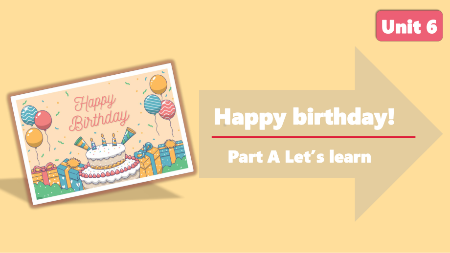 人教PEP版英语三年级上册-Unit 6 Happy birthday! A Let’s learn课件.pptx_第1页