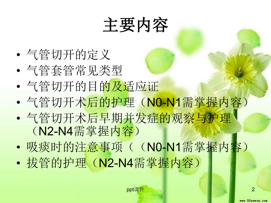 气管切开早期并发症的预防与护理-ppt课件.ppt_第2页