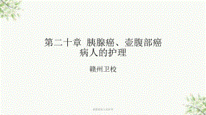 胰腺癌病人的护理课件.ppt