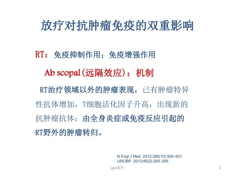 放射治疗联合免疫治疗在肺癌的研究-ppt课件.pptx_第2页