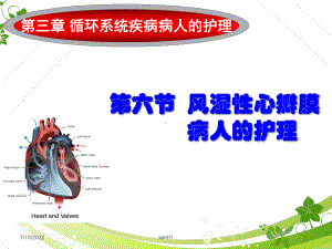 风湿性心脏瓣膜病病人的护理-ppt课件.ppt