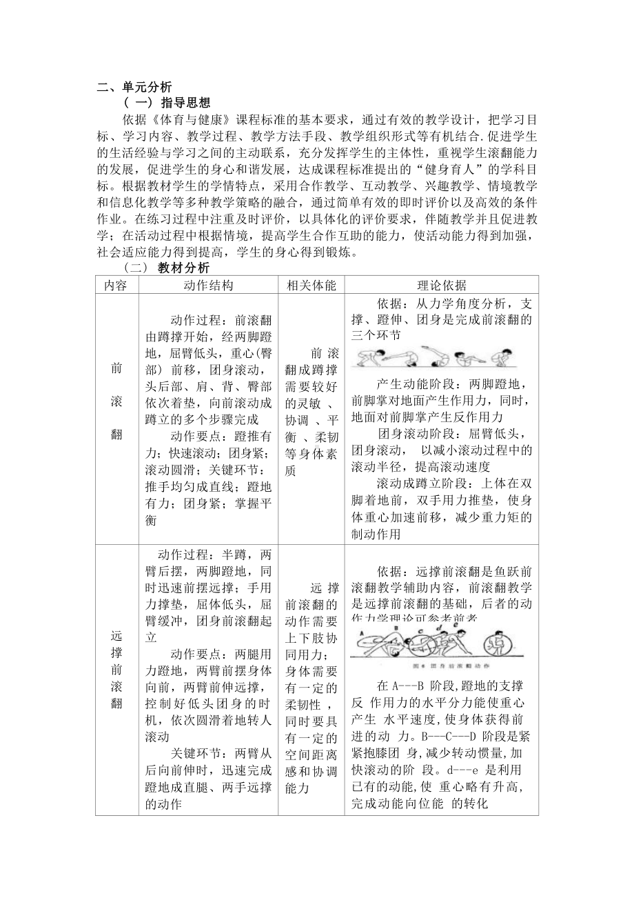 中小学作业设计大赛获奖优秀作品-《义务教育体育与健康课程标准（2022年版）》-[信息技术2.0微能力]：体育与健康水平二（运动技能-前滚翻）.docx_第3页