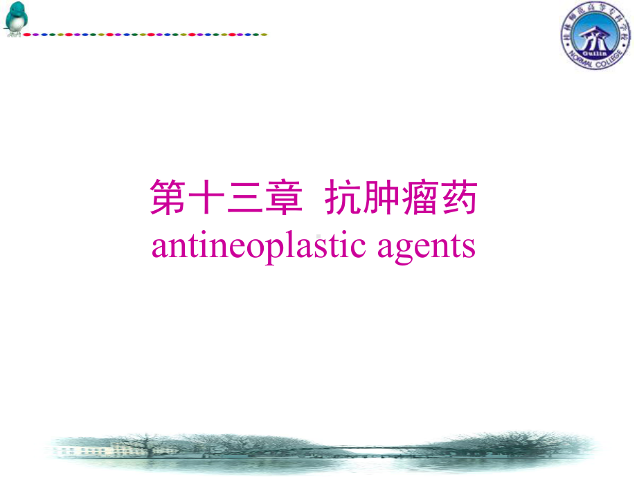 [精选]第十三章抗肿瘤药antineoplast课件.ppt_第1页