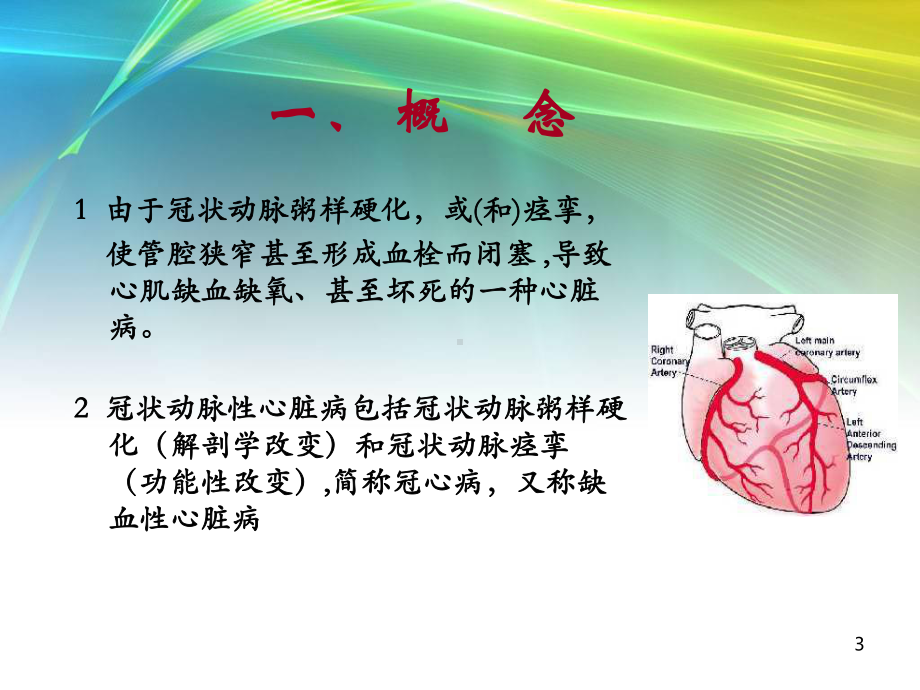 冠心病冠状动脉性心脏病优质PPT课件.ppt_第3页