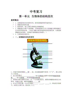 上海市初中生物会考知识点总复习.doc