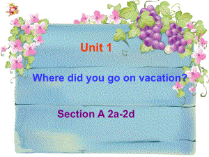 Unit 1 Where did you go on vacation Section A （2a-2d）（课件）人教版英语八年级上册.pptx