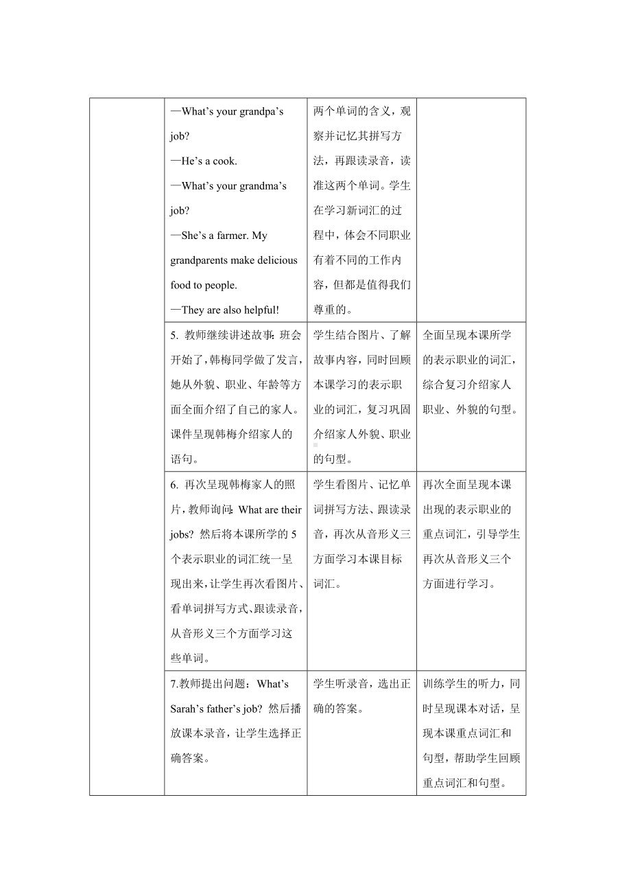 人教版PEP四年级英语上册-Unit 6 Meet my family! B Let’s learn教案.docx_第3页