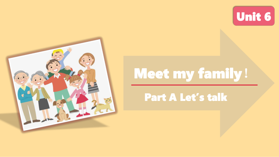 人教版PEP四年级英语上册-Unit 6 Meet my family! A Let’s talk课件.pptx_第1页