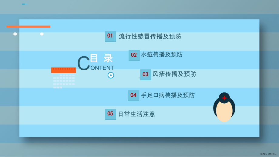 PPT模板：预防传染病主题班会课件(31页PPT).ppt_第2页