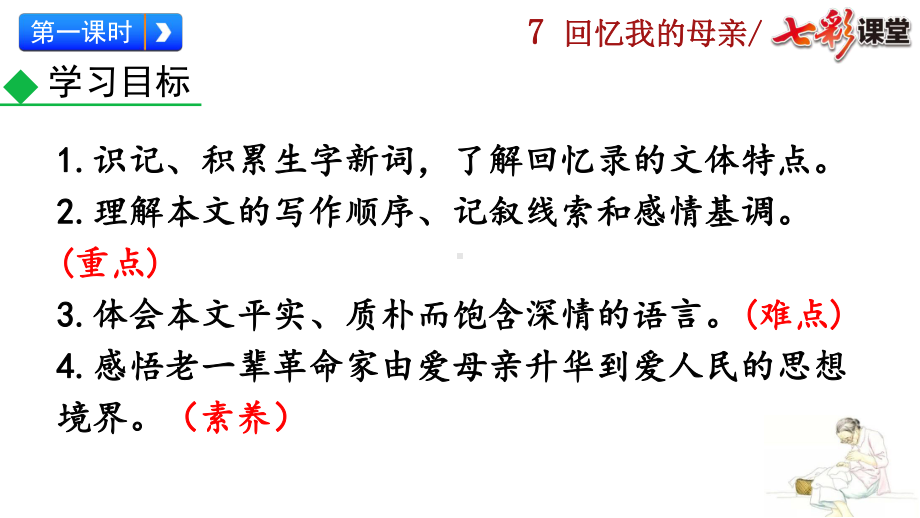 部编版八年级语文上册《回忆我的母亲》课件（定稿集体备课）.pptx_第3页