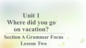 人教版英语八年级上册 Unit 1 Section A Grammar Focus课件.pptx