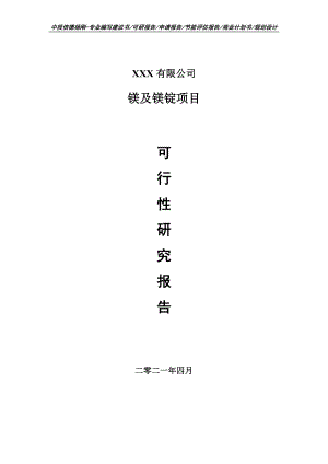 镁及镁锭项目可行性研究报告建议书.doc