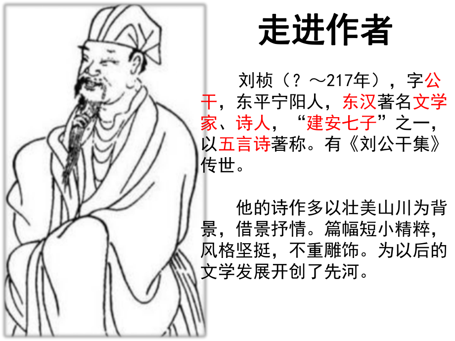 部编版八年级语文上册《赠从弟》课件（公开课；定稿）.pptx_第2页