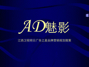 AD魅影江西卫视明日广告之星品牌营销规划提案课件.ppt