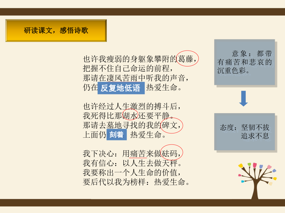 (完整版)2热爱生命(食指)课件.ppt_第3页