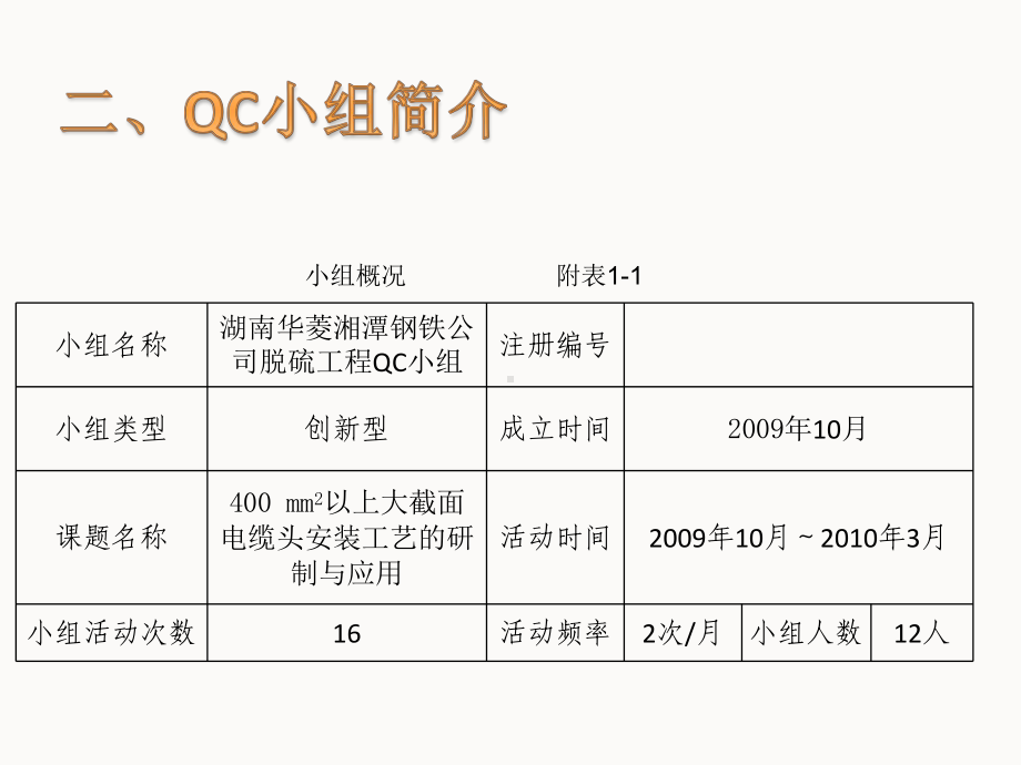 mm以上大截面电缆头安装-QC报告课件.pptx_第3页