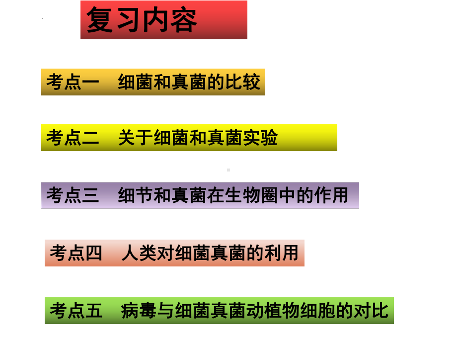 2022年中考生物-专题10 细菌、真菌和病毒.pptx_第2页