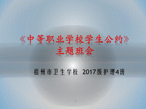 (精选班会)中等职业学校学生公约主题班会课件.pptx